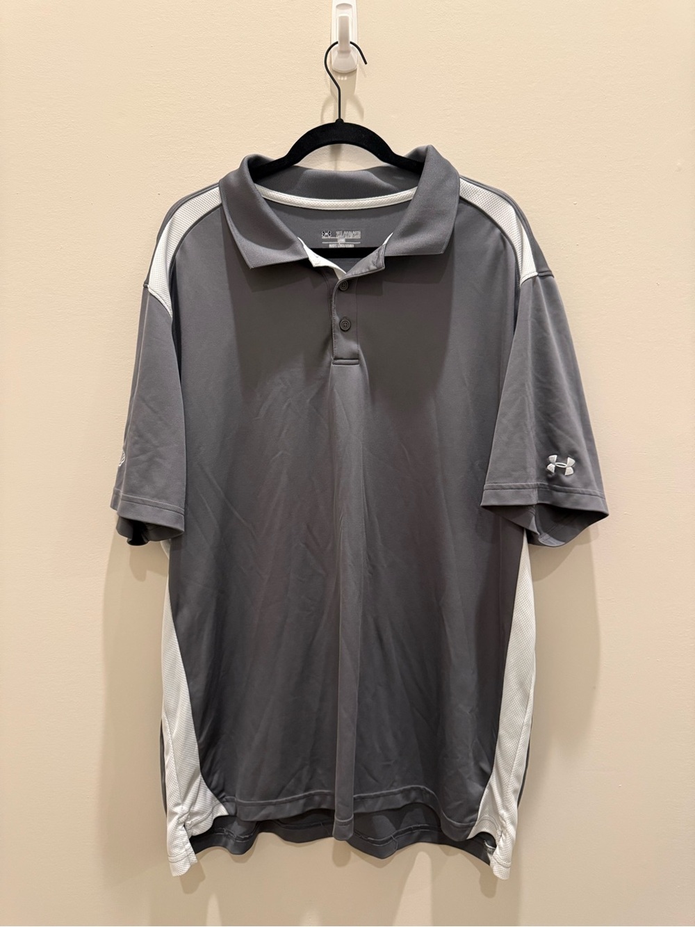 Under Armour Men's Gray Performance Gold Polo - 2XL